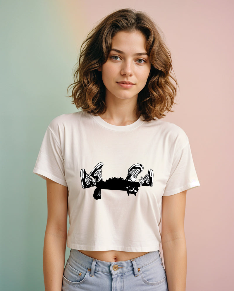 Sokakta Crop Tişört