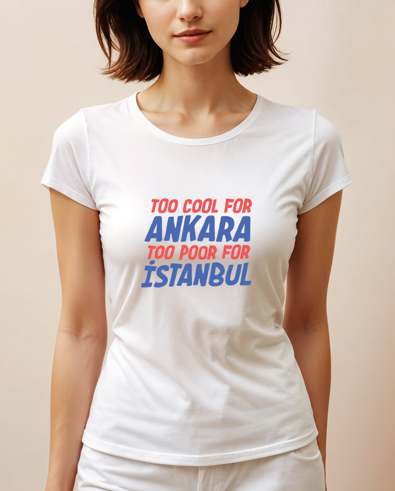 Too cool Geniş Yaka Tişört