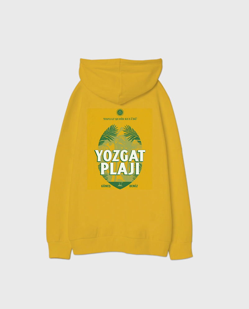 Yozgat Plajı Oversize Unisex Kapüşonlu Sweatshirt