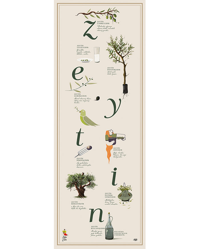 D255.Zeytin Çelebi Runner 58x140 cm