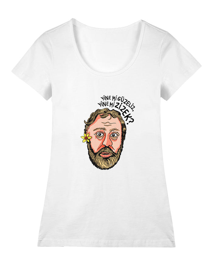 Slavoj Zizek Geniş Yaka Tişört