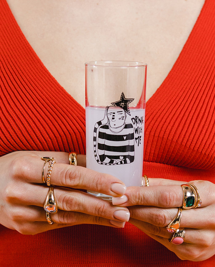 Ben Kafam Kalbim Klasik Rakı Kadehi