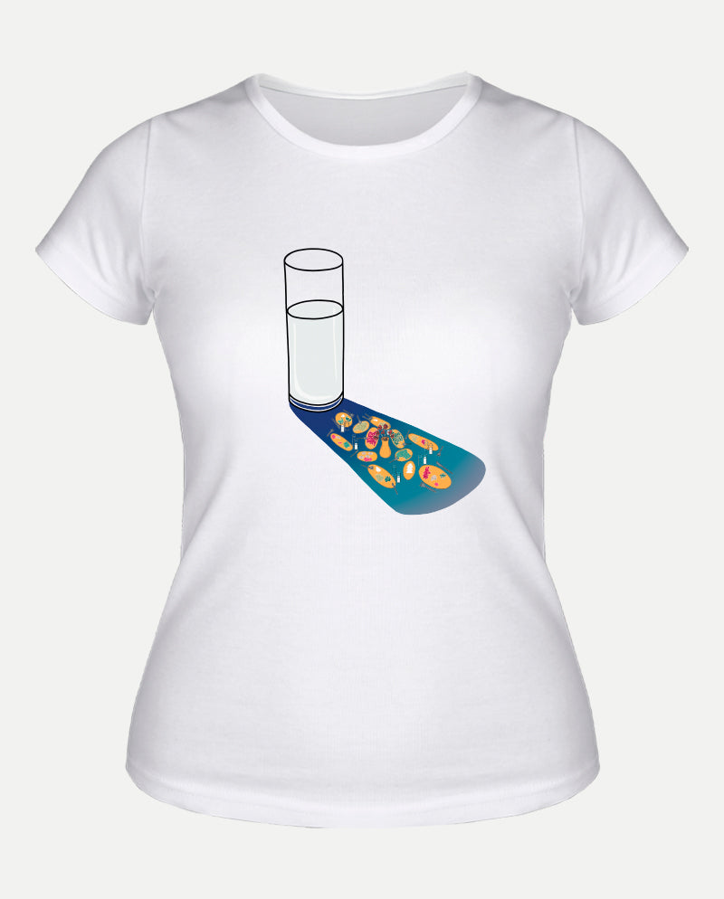 Kalabalık Yalnız Kadın Tişört