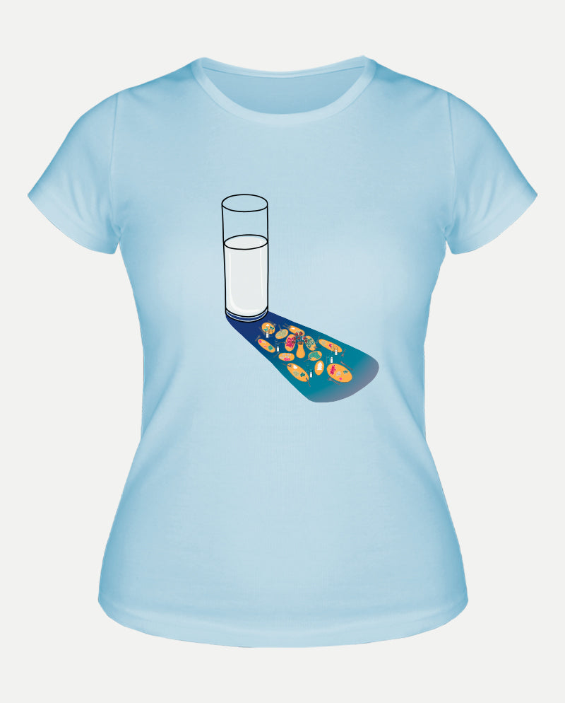 Kalabalık Yalnız Kadın Tişört