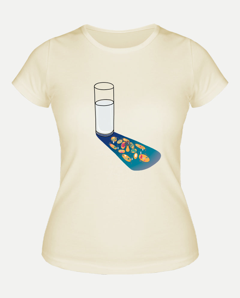 Kalabalık Yalnız Kadın Tişört