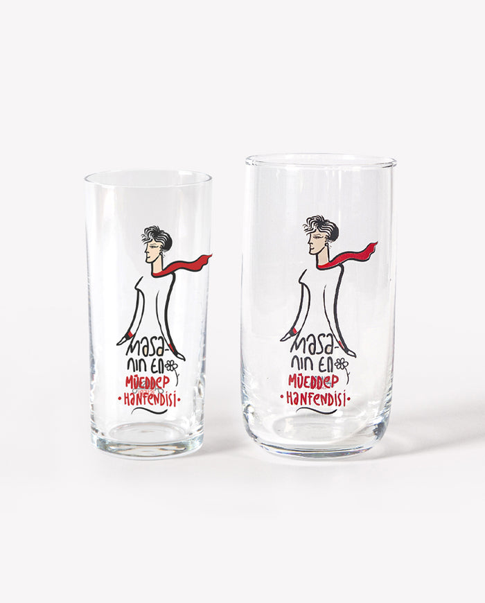 Masanın En Müeddep Hanfendisi Kadeh+Bardak Set