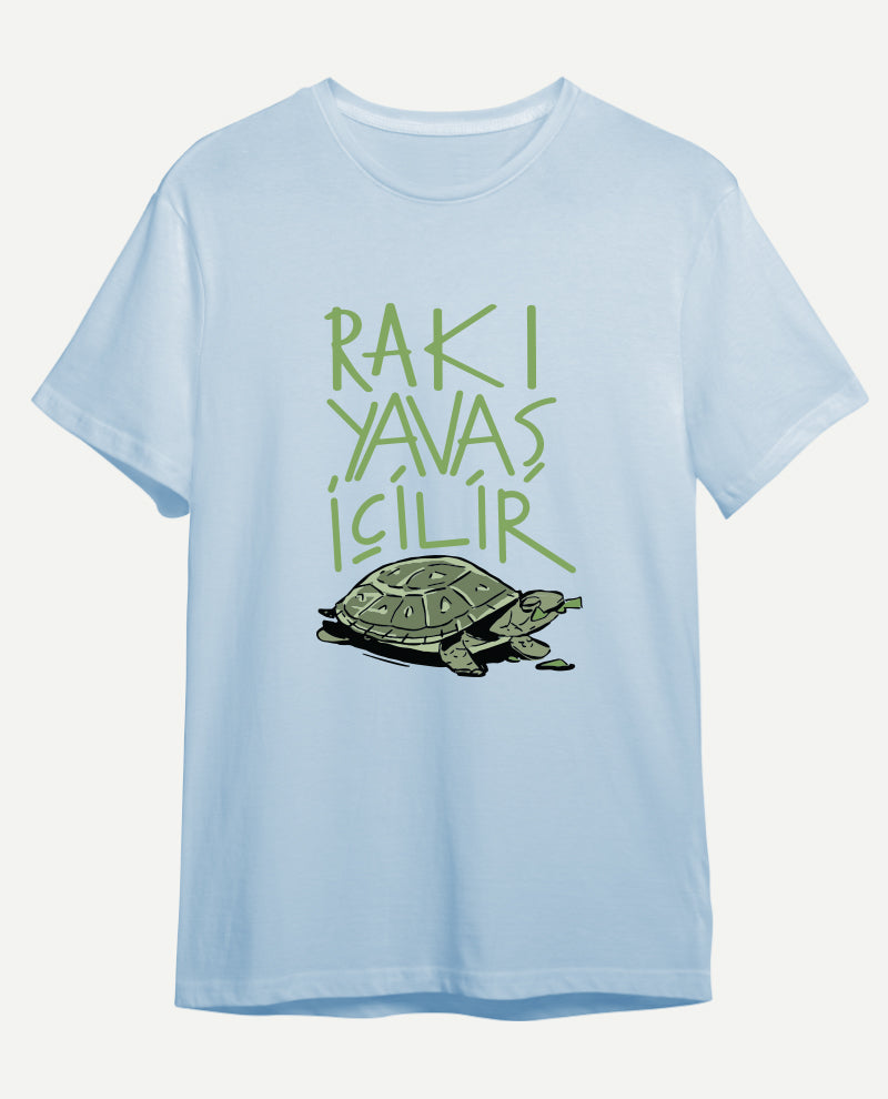 Rakı Yavaş İçilir Erkek Tişört