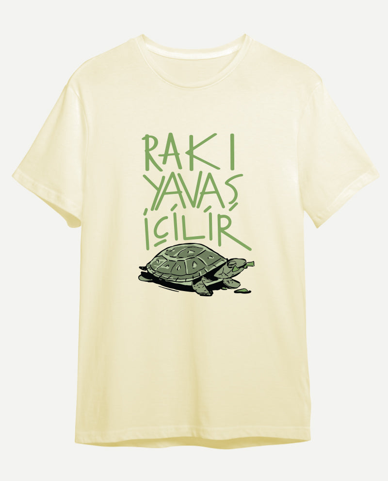 Rakı Yavaş İçilir Erkek Tişört