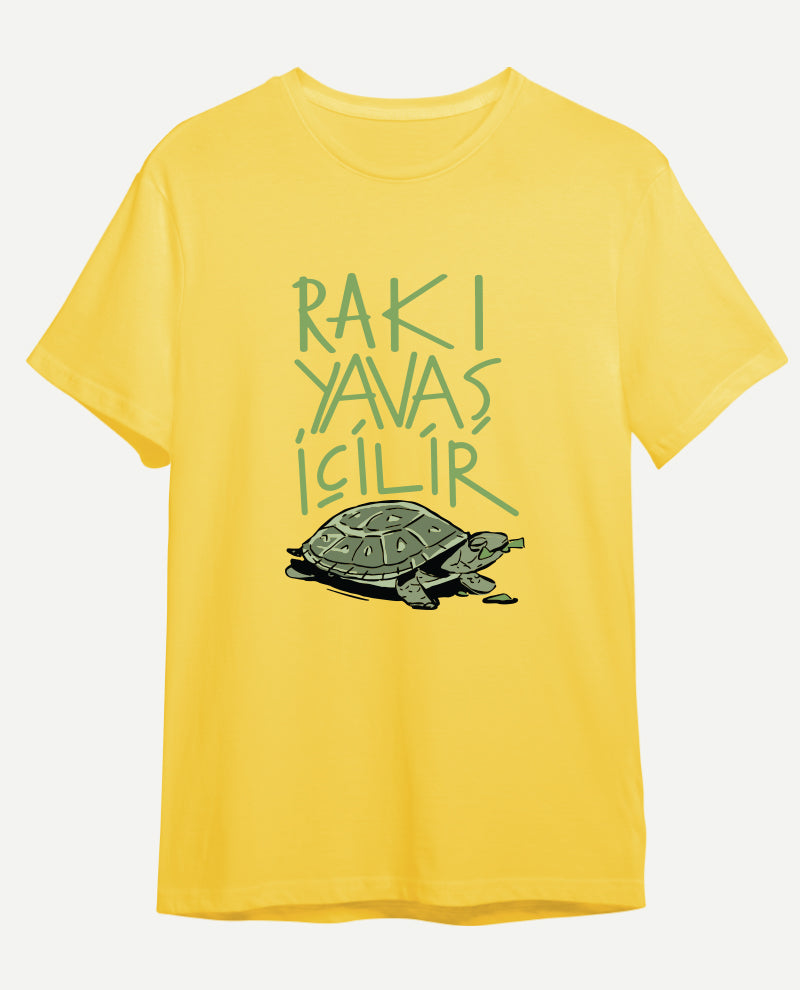 Rakı Yavaş İçilir Erkek Tişört