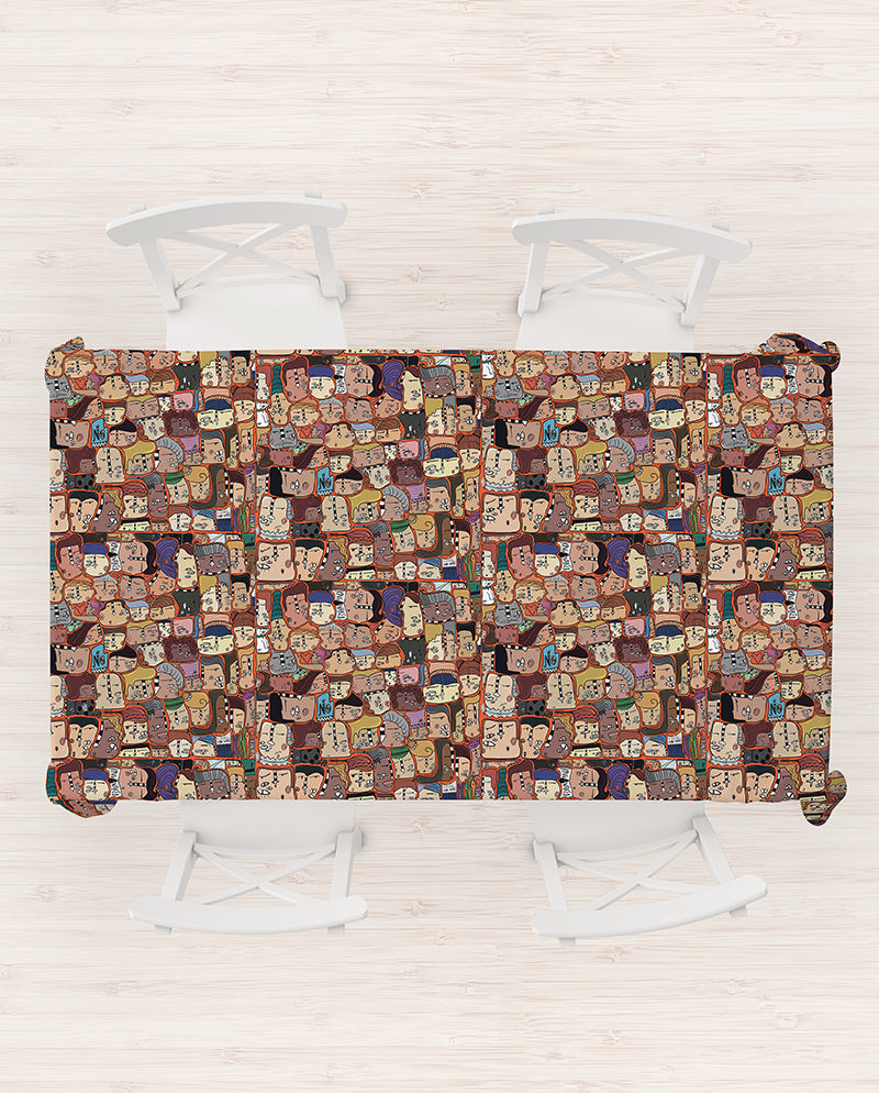 Kafamız Bir, Dikdörtgen Masa Örtüsü (140x215)