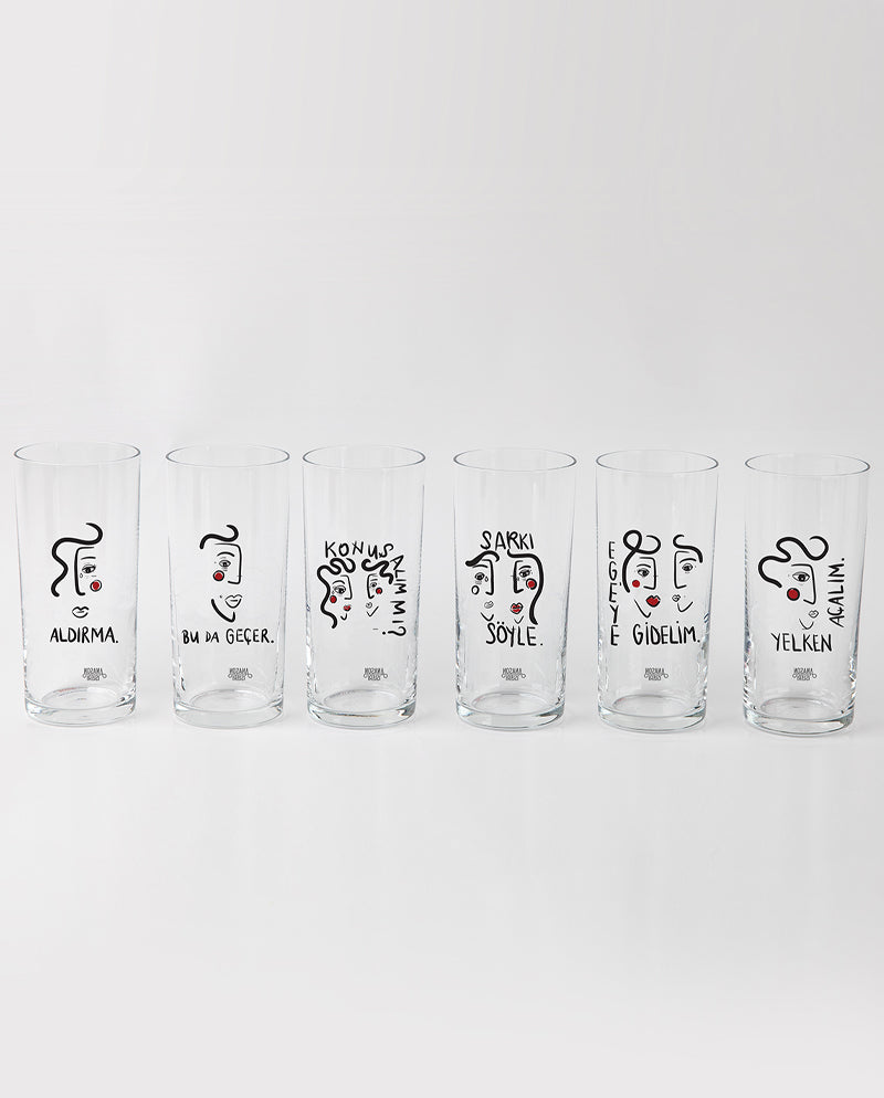 Konuşan Portreler Aldırma Kadeh Seti