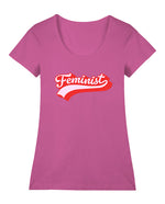 Bubblegum Feminist Geniş Yaka Tişört