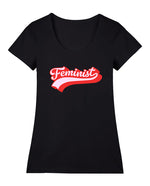 Bubblegum Feminist Geniş Yaka Tişört