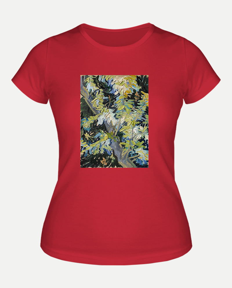 Çiçek Açan Akasya Dalları Kadın Tişört