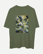 Çiçek Açan Akasya Dalları Oversize Tişört