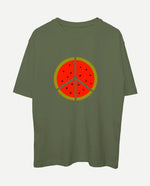 Filistin Direnişi Karpuz Oversize Tişört