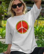 Filistin Direnişi Karpuz Oversize Tişört