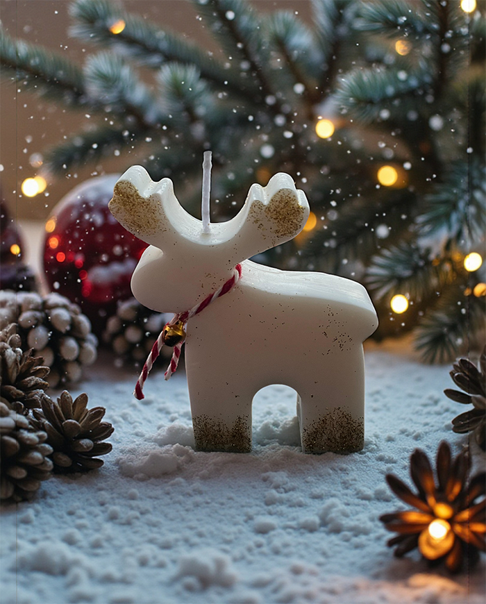 Kar Geyiği, Dekoratif Mum