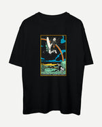 Gökkuşağı Engeli Oversize Tişört