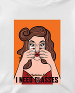 I Need Glasses Crop Tişört