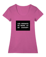 Les enfants de Marx et de ChatGPT Geniş Yaka Tişört