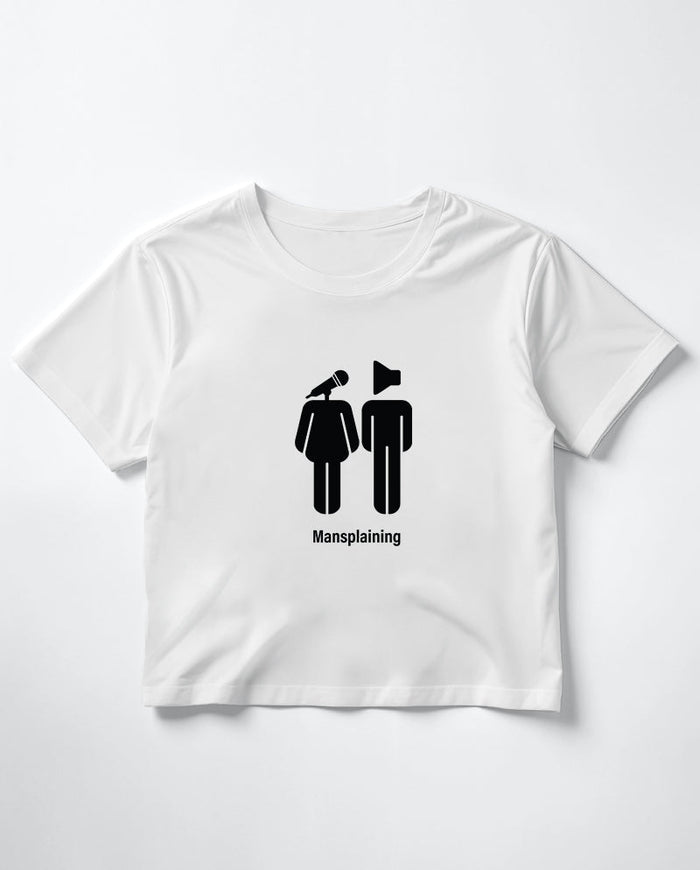 Mansplaining Crop Tişört