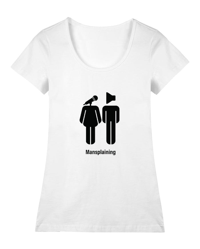 Mansplaining Geniş Yaka Tişört