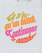 Mücadeleye devam Oversize Unisex Kapüşonlu Sweatshirt