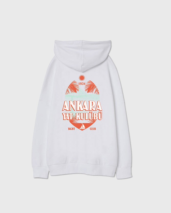 Ankara Yat Kulübü Oversize Unisex Kapüşonlu Sweatshirt
