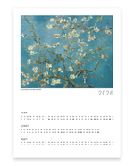 Van Gogh - Badem Çiçekleri 2026 Ocak - Şubat - Mart Takvimi, Poster