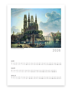 Su Kıyısındaki Gotik Katedral 2026 Ekim - Kasım - Aralık Takvimi, Poster