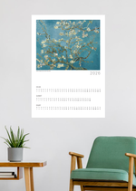 Van Gogh - Badem Çiçekleri 2026 Ocak - Şubat - Mart Takvimi, Poster