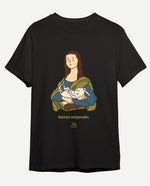 Sanat Miyavdır - Mona Lisa Erkek Tişört